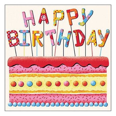 Ambiente Large Birthday Cake Napkins