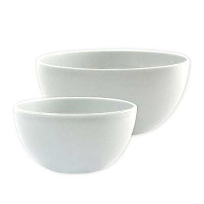 GAB Plastic, Salad Bowl, Set of 2, Medium and large mixing bowl and serving bowl, Kitchen tool, Great for serving salad, fruits, popcorn, or chips, Sturdy and durable, Made from BPA-free Plastic