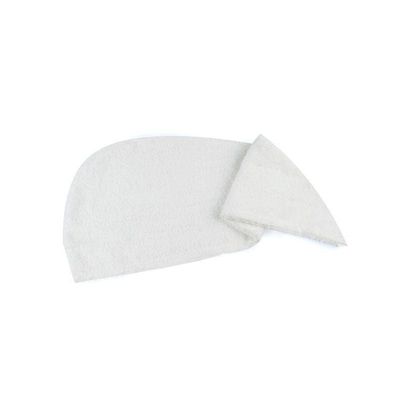 1CHASE 100% Cotton Terry Hair Towel Wrap, White