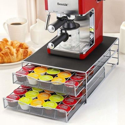 1CHASE Double Layer Coffee Capsule Holder Drawer