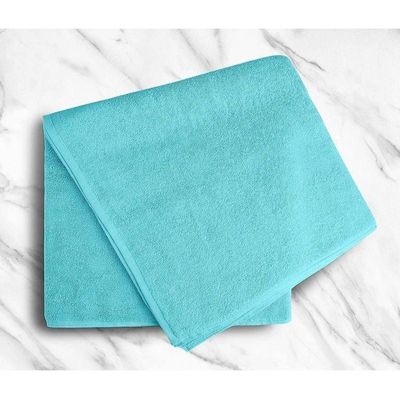 Oversized Bath  Sheets , AR Linen Soft Absorbent Large Towels Set Of 2  600GSM 76.2x152.4 CM Aqua