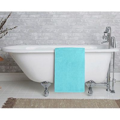 Oversized Bath  Sheets , AR Linen Soft Absorbent Large Towels Set Of 2  600GSM 76.2x152.4 CM Aqua