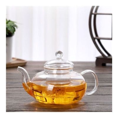 1CHASE Glass Teapot With Tea Warmer