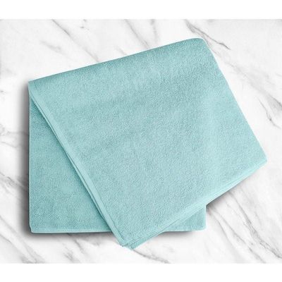 Oversized Bath Sheets, Soft Absorbent Large Towels Set Of 2  600GSM 76.2x152.4 CM Light Blue