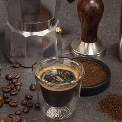 1CHASE Double Wall Borosilicate Coffee Tea Cup 80ML Set of 6