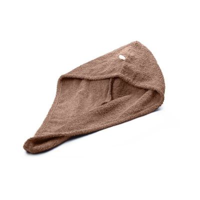 100% Cotton Terry Hair Towel Wrap, Beige