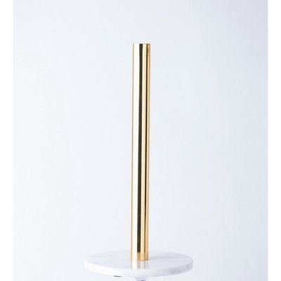 Gold Paper Tissue Towel Holder with Marble Base