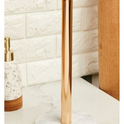 Gold Paper Tissue Towel Holder with Marble Base