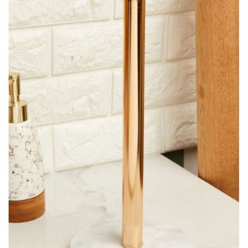 Gold Paper Tissue Towel Holder with Marble Base