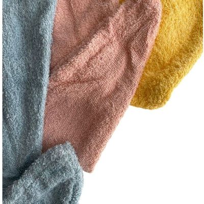 100% Cotton Terry Hair Towel Wrap Yellow