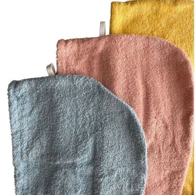 100% Cotton Terry Hair Towel Wrap Yellow