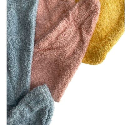 100% Cotton Terry Hair Towel Wrap, Blue