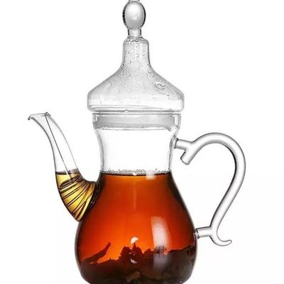 1CHASE Borosilicate Heat Resistant Arabic Style Glass Teapot