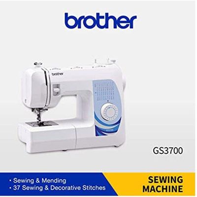 Traditional Metal Chassis Sewing Machine GS3700 White