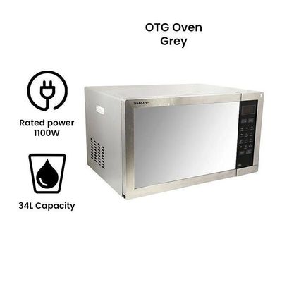 11 Power Levels Microwave Oven 34 L 1100 W R-77AT-ST Grey