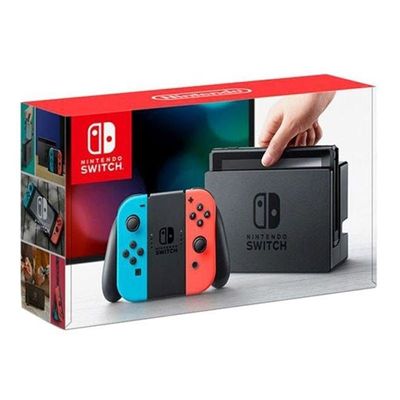 Switch with Neon Blue and Red Joy‑Con