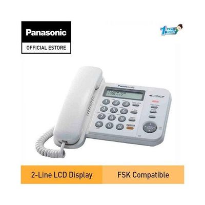 KX-TS580 Corded Single Line Telephone White