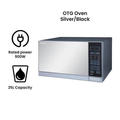 Microwave Oven With Child Lock 25 L 900 W R-75MT(S) Silver/Black