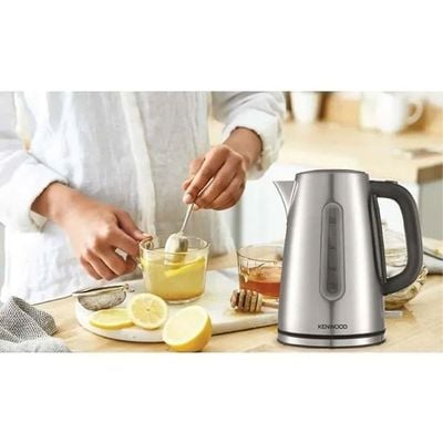 Stainless Steel Cordless Kettle With Auto Shut-Off & Removable Mesh Filter 1.7 L 2150 W ZJM01.AOBK Silver/Black