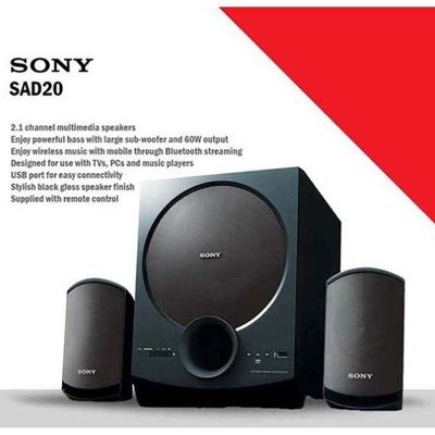 2.1 Channel Home Theatre Satellite Speakers SAD20 Black