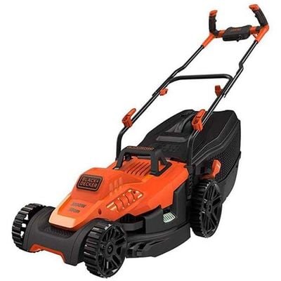 Electric Lawn Mower With Bike Handle 1600 Watt Black/Orange