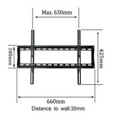 Fixed TV Wall Mount Black