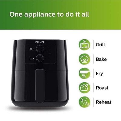 Essential Air Fryer With Rapid Air Technology 4.1 L 1400 W HD9200/91 / HD9200/90 Black