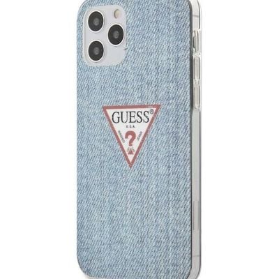 Denim Triangle Hard Case for iPhone 12/12 Pro 6.1-inch Blue