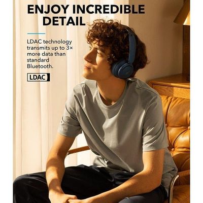 Life Q35 Multi Mode Active Noise Cancelling Headphones, Bluetooth Headphones with LDAC for Hi Res Wireless Audio, 40H Playtime, Comfortable Fit, Clear Calls Obsidian Blue