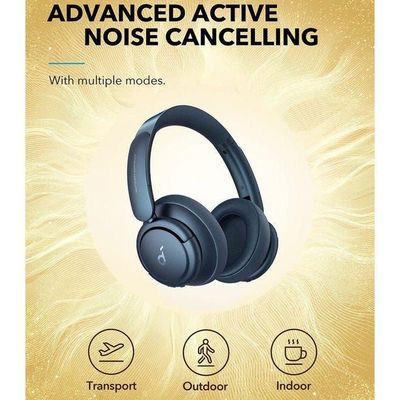 Life Q35 Multi Mode Active Noise Cancelling Headphones, Bluetooth Headphones with LDAC for Hi Res Wireless Audio, 40H Playtime, Comfortable Fit, Clear Calls Obsidian Blue