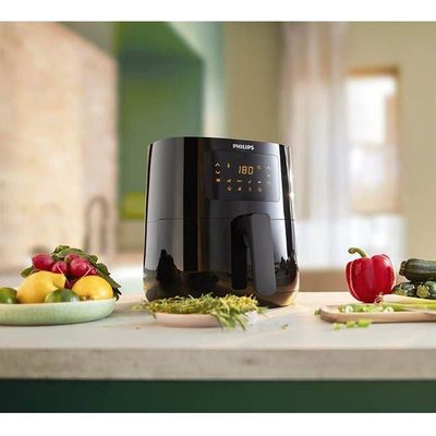 Essential Airfryer Compact  With Rapid Air Technology 4.1 L HD9252-91 Black