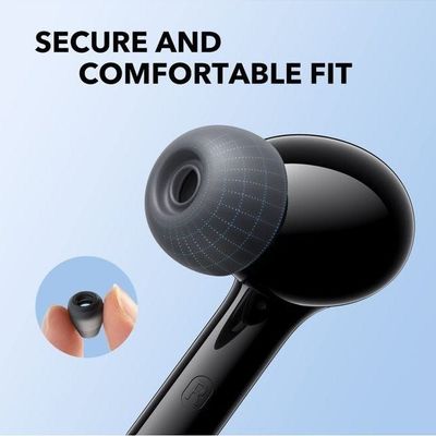 True Wireless Earbuds, AI-Enhanced Calls, Life P2i Black