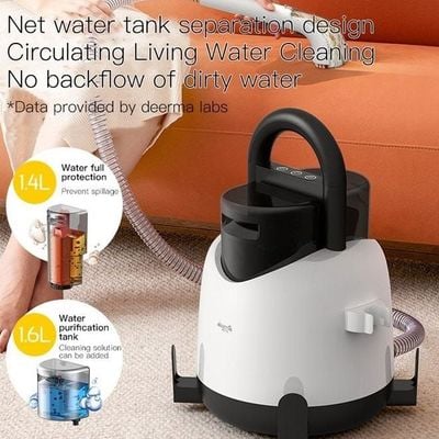 Fabric Vacuum Cleaner Wet And Dry For Sofa Carpet Curtain 1.6 L 850 W BY100 White