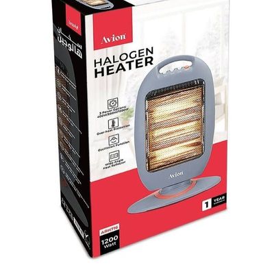 Avion Halogen Heater |1200 Watts | 3 Heat Level | Oscillation function |