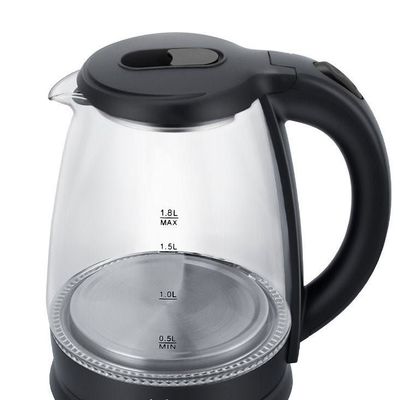Avion Electrical Glass Kettle1.8 Liter, Electric Cordless Kettle with 360° Swivel Base, Power Cord Storage, Glass/Plastic | AEK680G