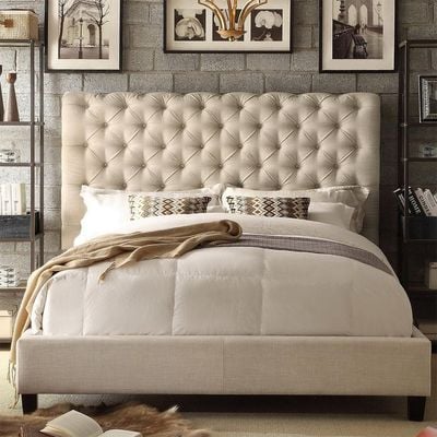 Lilyana Tufted Upholstered Low Profile Standard 160X200 Queen Bed