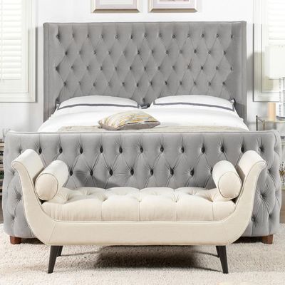 Brooklyn Button Tufted Upholstered 160X200 Queen Bed