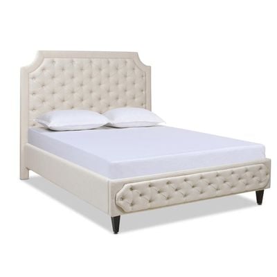 Helen Tall Upholstered Tufted Platform 160X200 Queen Bed 