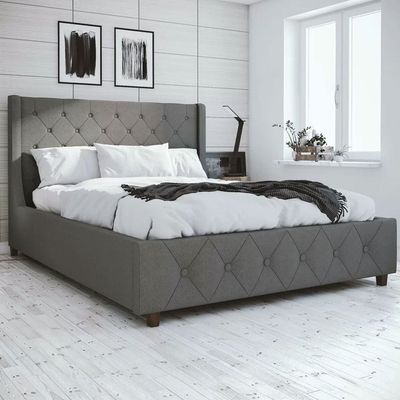 Mercer Tufted Upholstered Platform 160X200 Queen Bed Mercer Tufted Upholstered Platform 160X200 Queen Bed