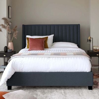 Bella Wingbed 160X200 Queen Bed/Navy