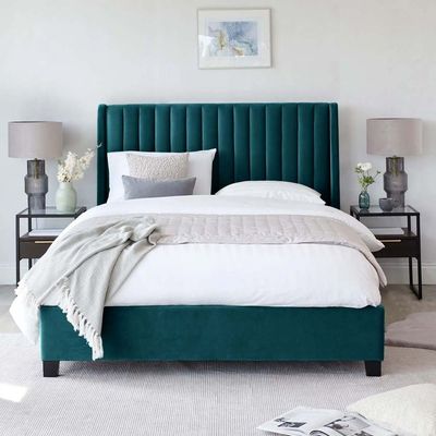 Bella Wingbed 160X200 Queen Bed /Teal