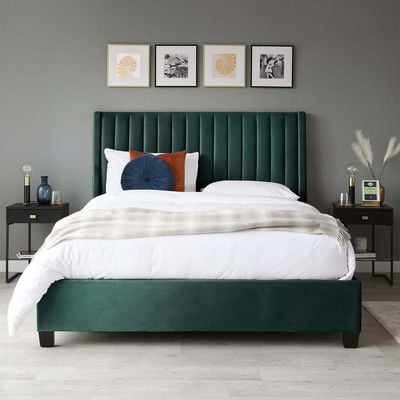 Bella Wingbed 160X200 Queen Bed /Green