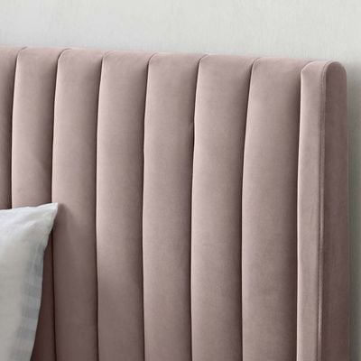 Bella Wingbed 160X200 Queen Bed/Pink