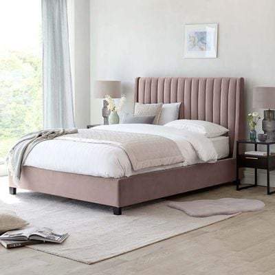 Bella Wingbed 160X200 Queen Bed/Pink