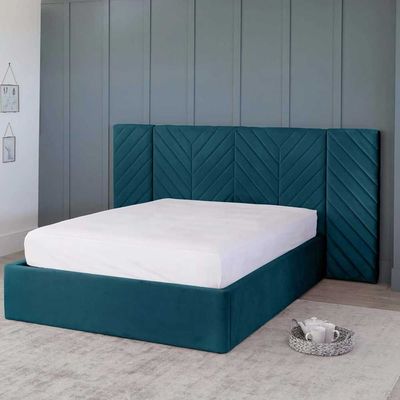 Prime Wall Panel Headboard 160X200 Queen Bed/Blue