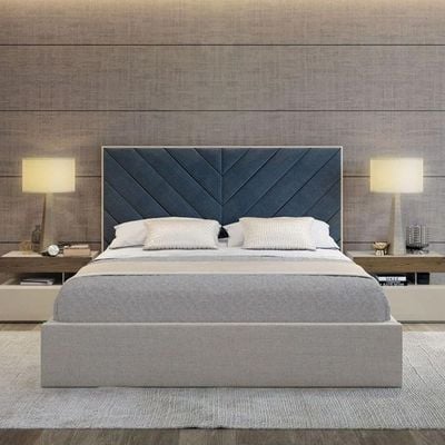 Fiza Channel Tufted 160X200 Queen Bed 