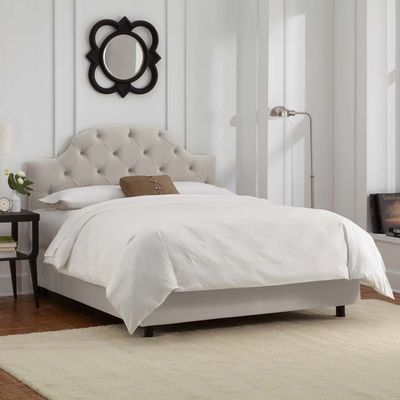 Arch Button Tufted Upholstered 160X200 Queen Bed
