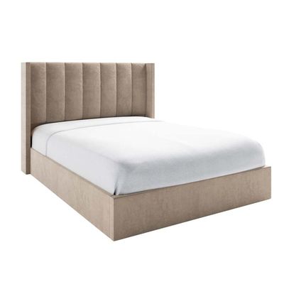 Maddoo Wing Back 160X200 Queen Bed /Beige