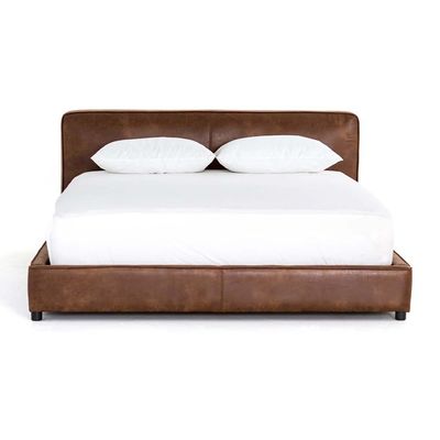 Chelsea 160X200 Queen Bed PVC Leather/Brown