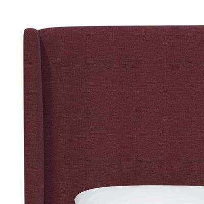 Goodrich Velvet Upholstered 160X200 Queen Bed/Maroon